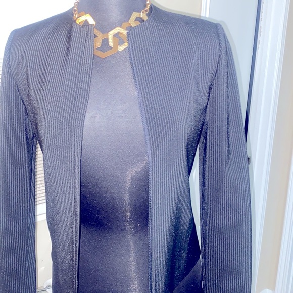 Christie D.k pen stripe like new grey suit size 38 or 10 - Picture 3 of 6